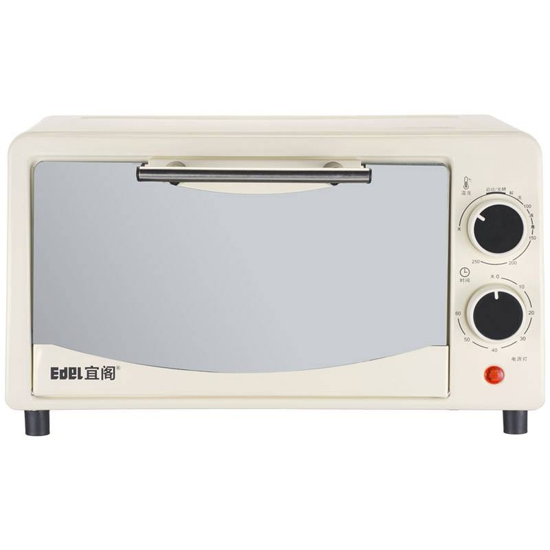 EDEI宜阁家用台式双层小电烤箱BLK-KA1201镜面色