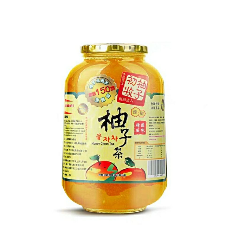 韩国高岛蜂蜜柚子茶酱1150g瓶装 柚子蜜花茶奶茶冬季冲饮送豆浆