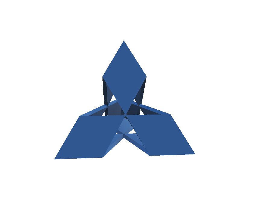 三菱标志模型
